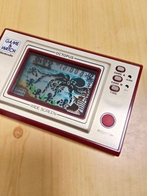 Nintendo Game & Watch Wide Screen Octopus Boxed Handheld LCD Game