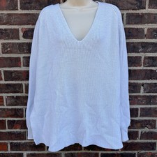 Athleta 354141-00 Switchback Pullover Sweater Size Medium Ivory STAINED