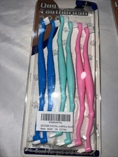 Dog Toothbrush Set of 6 Dual Headed Dental Hygiene Brushes for Small to Large