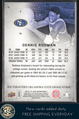 Dennis Rodman 2012-13 SP Authentic #9 SOSU Savage Storm | eBay