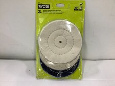 Ryobi A92301 6 In. Buffing Wheel Set 3-piece