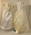 Two Vintage Barbie Wedding Dresses Genuine Barbie Pink Label
