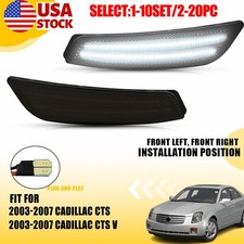 2-20x Rh Lh Smoked Front Led Side Marker Light For Cadillac Cts Cts V 2003-07