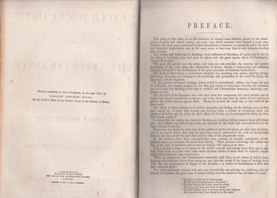 UNCLE TOM'S CABIN OR LIFE AMONG THE LOWLY 1853 HARRIET BEECHER STOWE Foto 4 de 4