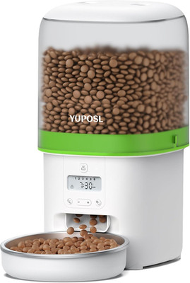 Automatic Cat Feeder - 4L Timed Auto Pet Feeder for Cat and Dog with Dry Food Di