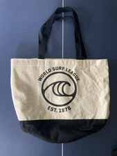 World Surf League Tote Bag Beach Surfing Blue/Cream “EST. 1976” WSL