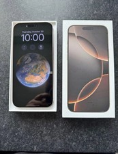 Apple iPhone 16 Pro Max 256GB White Titanium Unlocked Smartphone 100% Battery