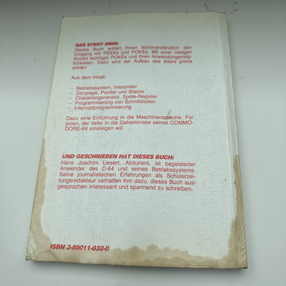Liesert Peeks & Pokes zum Commodore 64 (Data Becker Buch 1985) 8-bit - Bild 2 von 3
