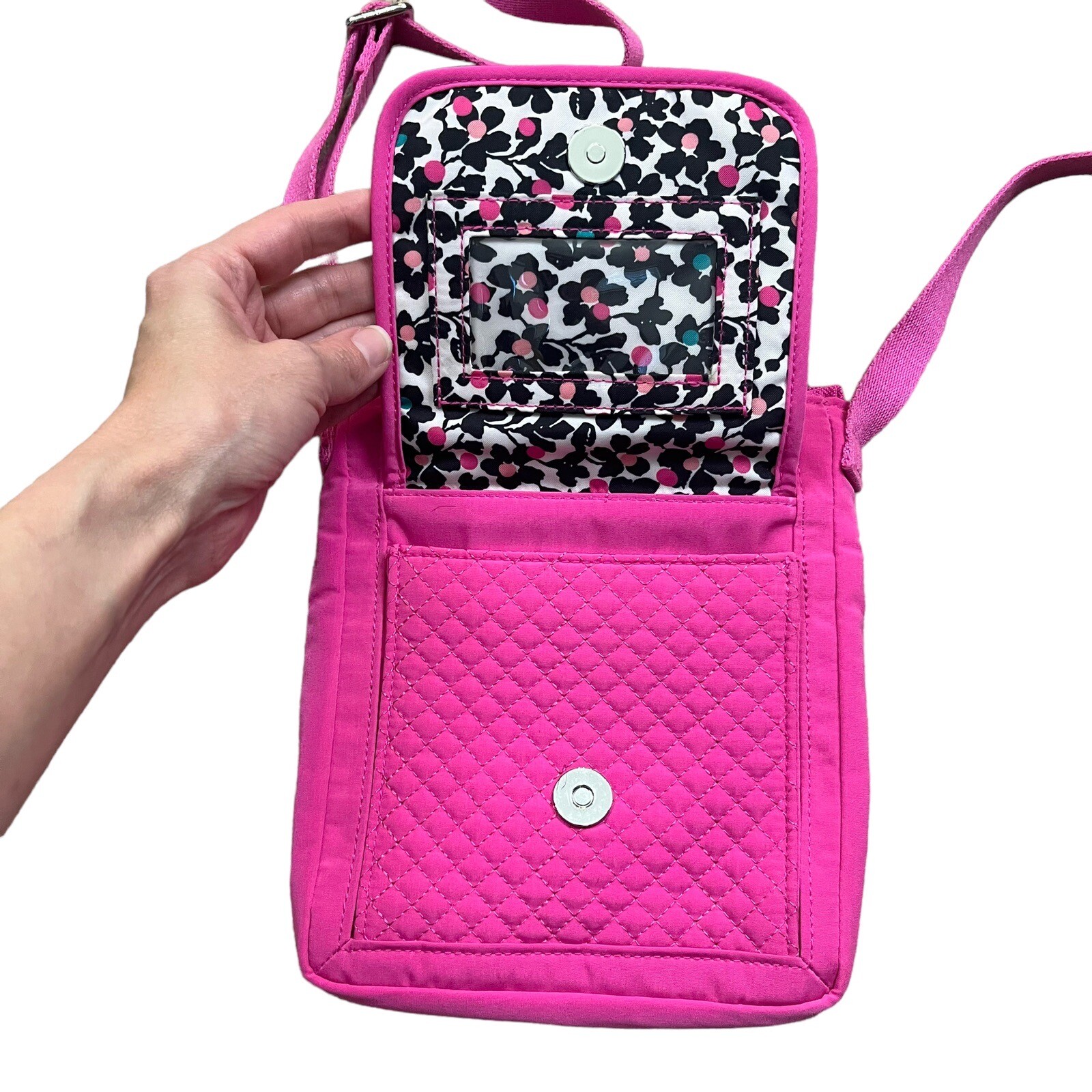 Vera Bradley RFID Mini Hipster Crossbody Purse Quilte… Gem