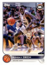 2022 2023 Adelaide 36ers NBL Basketball Topps Card - Sunday Dech
