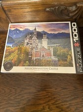 Eurographics Neuschwanstein Castle Bavaria Germany 1000 Piece Puzzle Made in USA