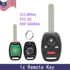 Replacement For 2006-2013 Honda Civic Remote Control Key Fob 4 Button N5F-S0084A