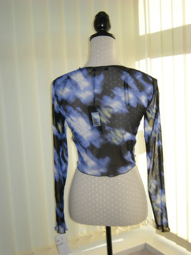 Party Wedding Blue Summer Hols Bolero Cascata Black By Mesh Shrug 12 Fine Gold wzgHa7qq