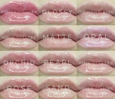 AZBB Lipsense Gloss Trio: Opal, Pearl and Bougainvillea