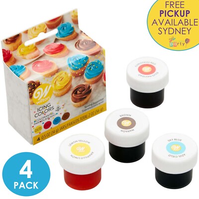 WILTON PRIMARY COLOURS ICING SET FOOD COLOURING
