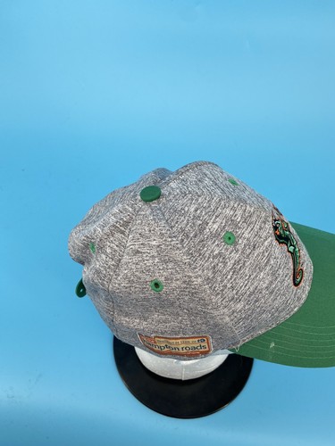 NORFOLK TIDES Snapback Hat Baseball Cap Gray Green MiLB Triton Minor League EUC - Picture 5 of 8