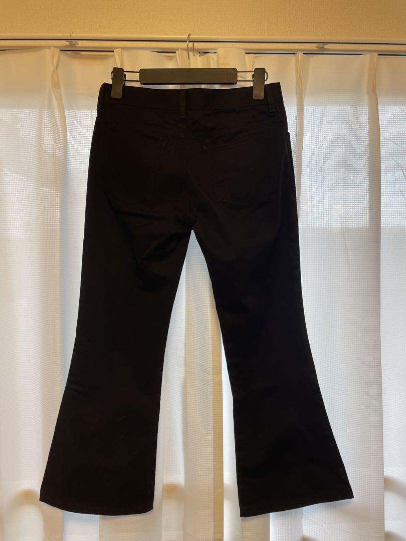 パンツ 00s junya watanabe flare trousers navy Black Flared Trousers by Junya Watanabe on Sale