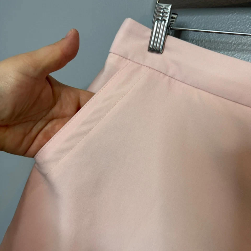 Pantalones Cortos RAG & BONE Mezcla Lana Salvia Rosa Talla 8 Mujer Informales Frente Plano Foto 3 de 4