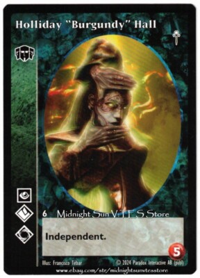 Holliday  Burgundy  Hall Hecata Fifth Edition V5 V:TES VTES Vampire CCG