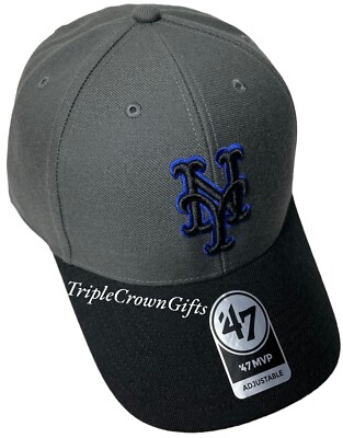 帽子 Mary casquette black MLB New York Mets ('47 Brand) MVP Hat Adjustable Strap Black | eBay