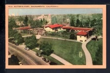 Postcard - Sacramento California - Sutters Fort