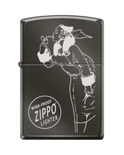 Zippo 82318 Windy Varga windproof vintage classic black ice Lighter