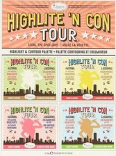 THE BALM COSMETICS HIGHLIGHT/HIGHLITE 'N CONTOUR CON TOUR FACE PALETTE SET BNIB