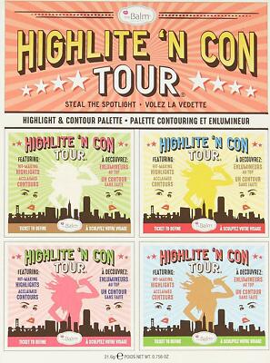 THE BALM COSMETICS HIGHLIGHT/HIGHLITE 'N CONTOUR CON TOUR FACE PALETTE SET BNIB