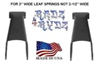 1982-1997 Ford F250 F350 HD 3" Wide Leaf, 2" Drop Lowering Shackles Leveling Kit