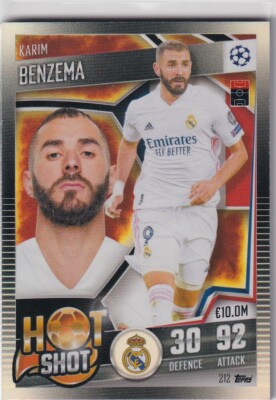 Topps Match Attax 101 20/21 Hot Shot Nr. 212 Karim Benzema