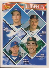 1994 Topps Rookie #713 Mike Welch Ron Watson Todd Williams Baseball Card RC PROS