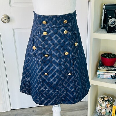 Marc Jacobs Quilted Plaid Print A-line Skirt (size XS) - Main Image