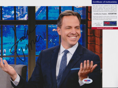 Jake Tapper CNN The Lead Signed Autograph 8x10 Photo PSA/DNA COA #3