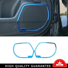 Inner Door Speaker Frame Cover Trim For Honda Accord 9th 2014-2017 Blue Titanium