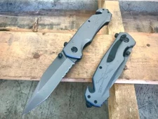 9" Tactical MILITARY Rescue Survival Spring Assisted Open EDC Pocket Knife