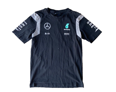 T-shirt Mercedes AMG Petronas F1 – Homme Taille S – Noir (occasion Très Bon état)