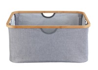 Wenko WäSche Korb 50 L Truhe Sortierer Sack Sammler Box Bahari Bambus Tonne Bad