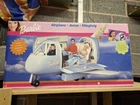Vintage Mattel 1999 Barbie Blue Jumbo Jet Plane Airplane