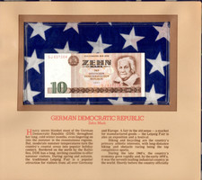 Most Treasured Banknotes GDR East Germany 1971 10 Marks P 28a UNC SJ  637264