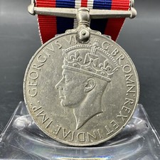 Kriegsmedaille 1939–1945 Auszeichnung für Tapferkeit WWII, Großbritannien,Silber