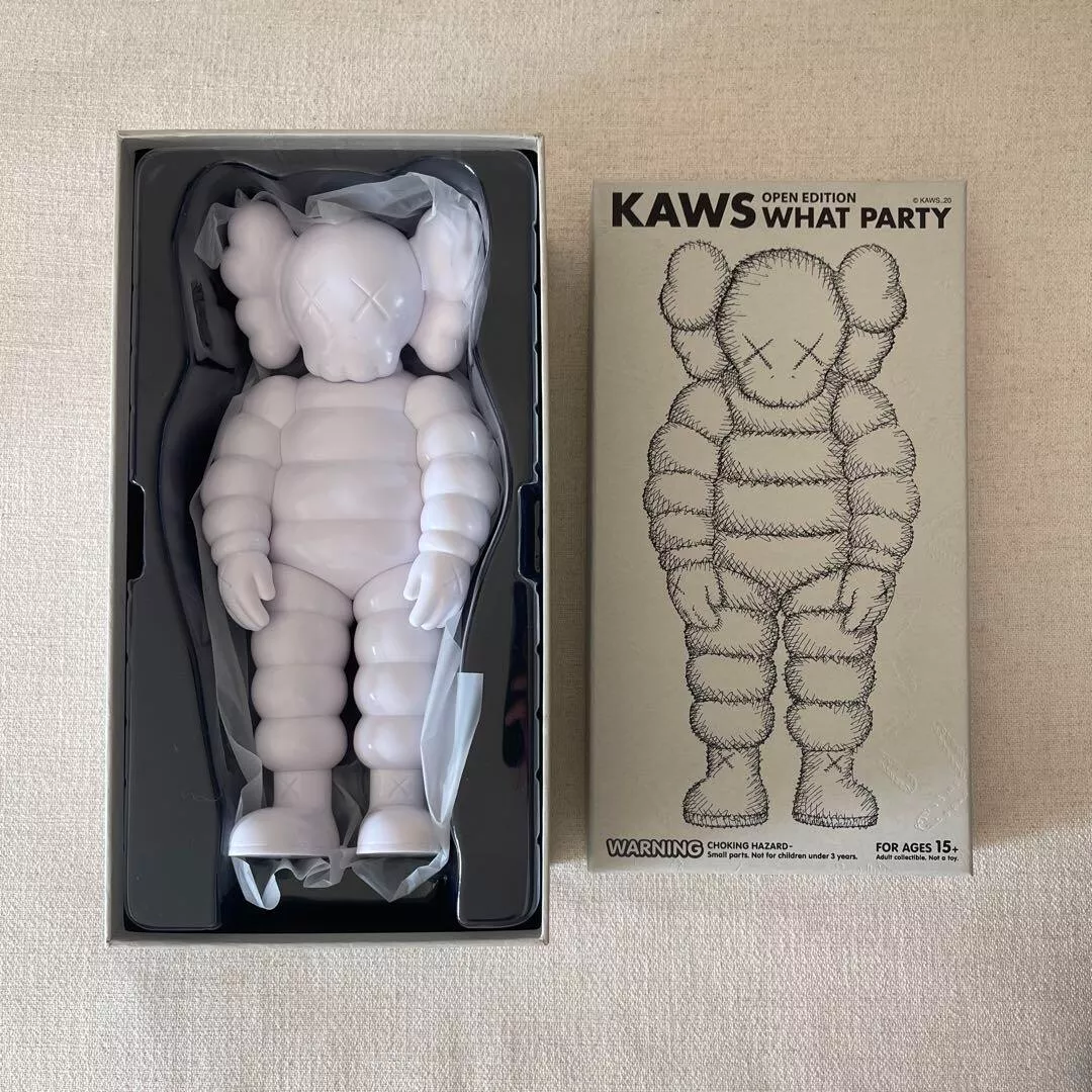 KAWS WHAT PARTY Open Edition Figure TOKYO FIRST White Medicom Toy Japan