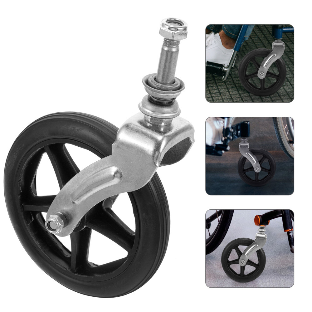 Wheel Chair Wheels with Fork Bracket Drive Wheelchair Replacement Parts