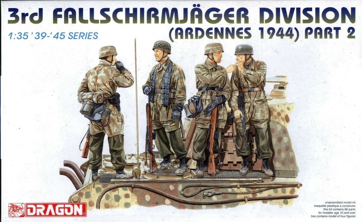 Dragon 1/35 6143 WWII German 3rd Fallschirmjäger Division Dragon 1/35 6143 WWII German 3rd Fallschirmjäger Division