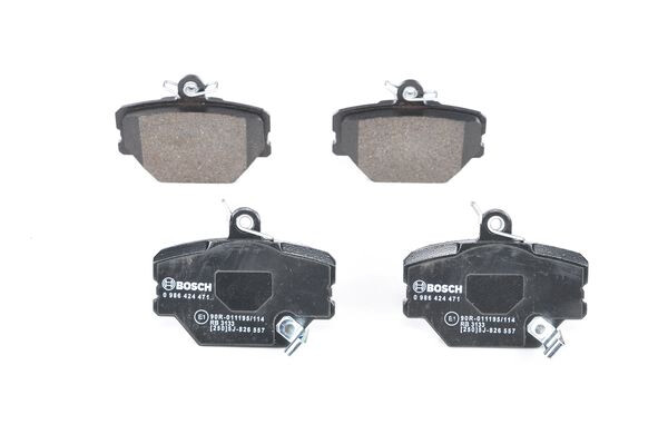 Plaquettes de frein BOSCH 0 986 424 471 anti sifflement pour SMART
