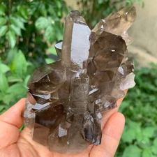 476G  Natural black Crystal quartz Cluster Mineral Specimen Healing reiki