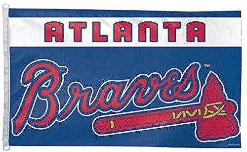 MLB Atlanta Braves Wincraft 3' X 5' Indoor/Outdoor Flag w/ D-Rings New! - Picture 1 of 1