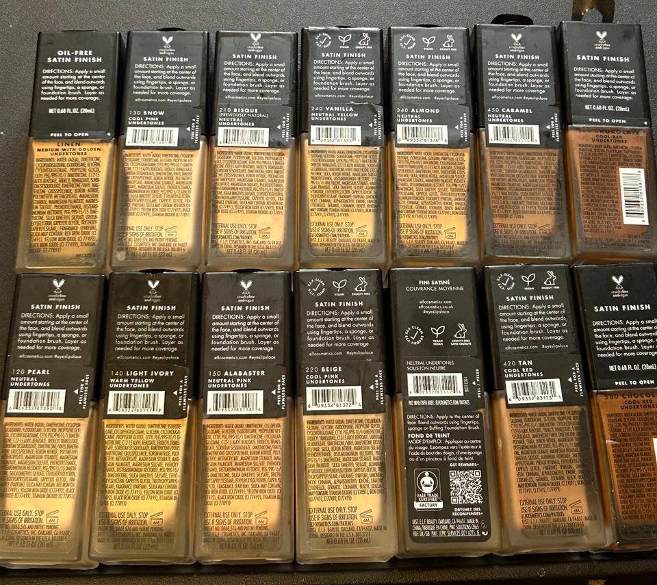 ELF Flawless Finish Foundation, Oil-Free Satin Finish, Medium Coverage, 0.68 oz. - Image 2 of 4