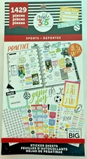 Me & My Big Ideas SPORTS STICKER SHEETS 25 of 30 pages MAMBI Planner Calendar