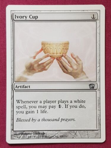 Magic The Gathering 8TH EDITION IVORY CUP artifact card MTG - Picture 1 of 2