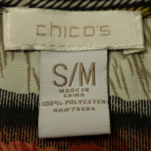 Poncho Chico's Boho a Rayas Geométrico Playa Cuello en V Multicolor S/M - Imagen 15 de 22